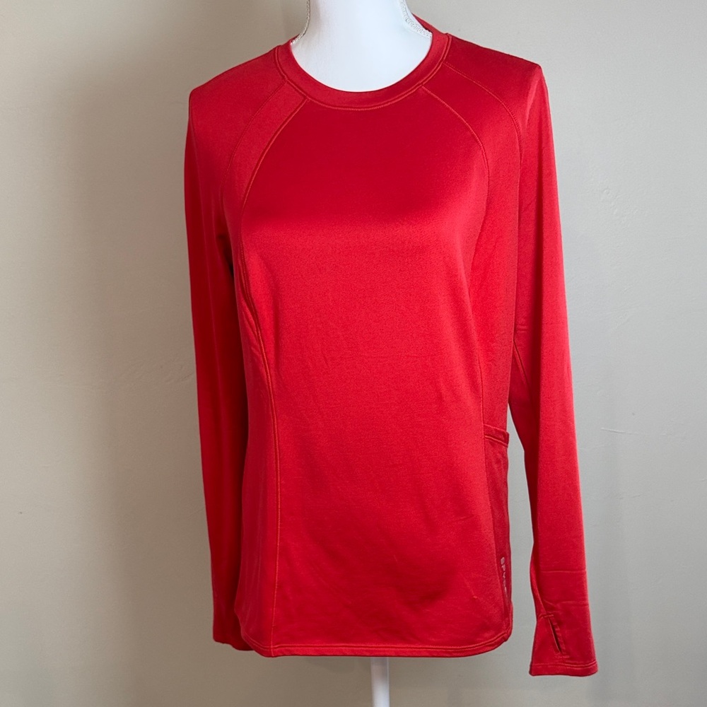 Spyder Women's Large Red Long Sleeve Warm Shirt